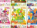 🎈Sets decorativos temáticos de 100 piezas 🎈