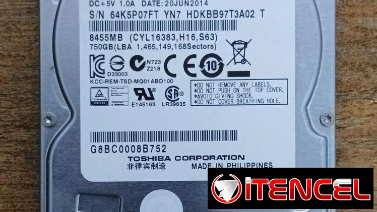 HDD 2.5 de Laptop 750Gb
