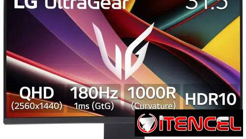 LG UltraGear 32” QHD 180Hz Curvo Gaming Monitor (32GQ60WA-B)
