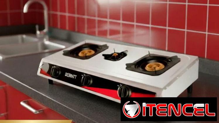 Cocina de gas de 3 hornillas