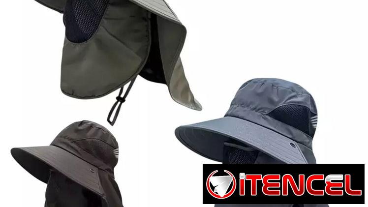 ‼️Sombreros para protegerse del sol _ con protector para la cara y el cuello