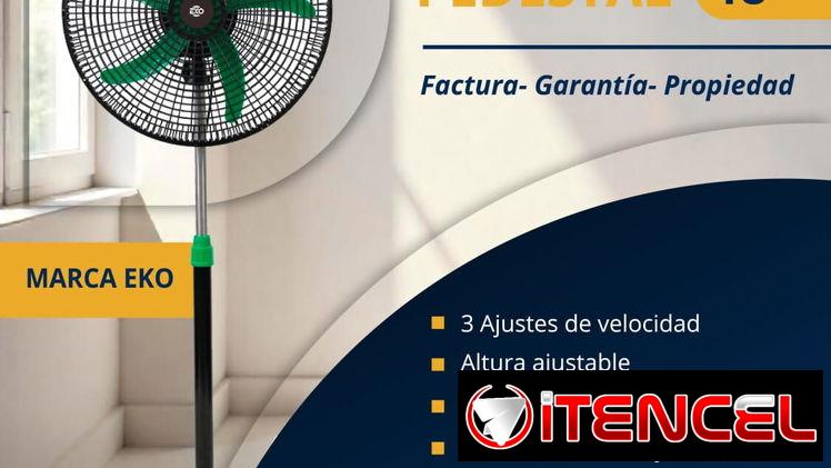 🔷 *Ventilador de Pedestal de 18″ Marca EKO*   – Precio 35 usd  –