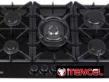 Cocina 5 hornillas de gas empotrada Marca Drija TOSCANA 76 PRO Placa Vidrio Templado Negro 270 USD Mensajería Incluida