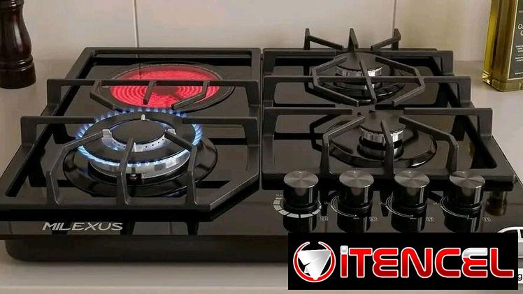 *Cocina de empotrar Milexus 3 quemadores de gas con encendido de magneto y un quemador infrarrojo*  – Precio 170 USD – C