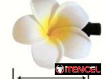 ___Hebillas de flores (con pinzas) 6 cm. Colores varios