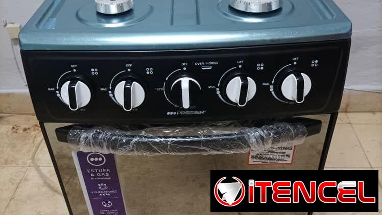 Cocina gas horno, Premier, 4 hornillas, magneto -mensajería gratis