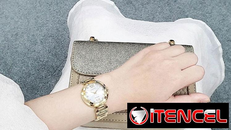 CITIZEN ECODRIVE CAPELLA PARA MUJER (EX1512-53A) DE 34MM , NUEVO A ESTRENAR POR USTED , CRISTAL DE ZAFIRO 58049738