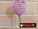 Ramos de flores artificiales tejidas a crochet