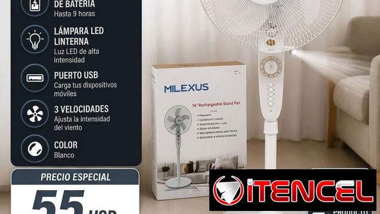 Ventilador recargable