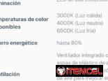 Lámpara led ventilador integrado
