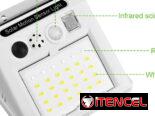 🍀 LUZ CON SENSOR DE MOVIMENTO 🍀 FUNCION ALARMA 🍀 SENSOR OSCURIDAD 🍀 5.887.23.60
