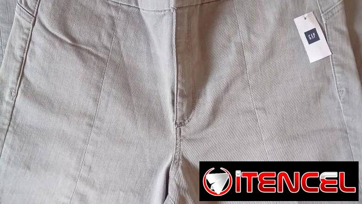 Pantalon Jeans elastizado gris p/ hombre talla 32 marca GAP