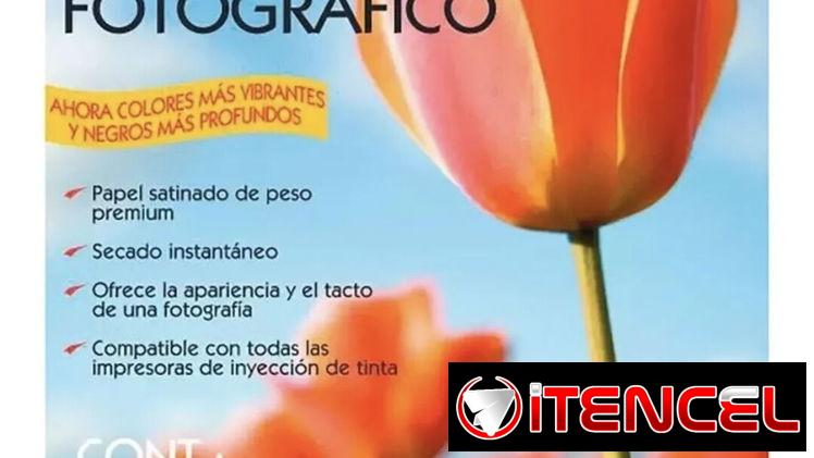 Papel Fotográfico Satinado Profesional Carta – 150 hojas