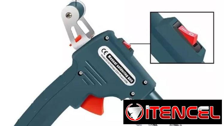 pistola de soldar manos libres con accesorios