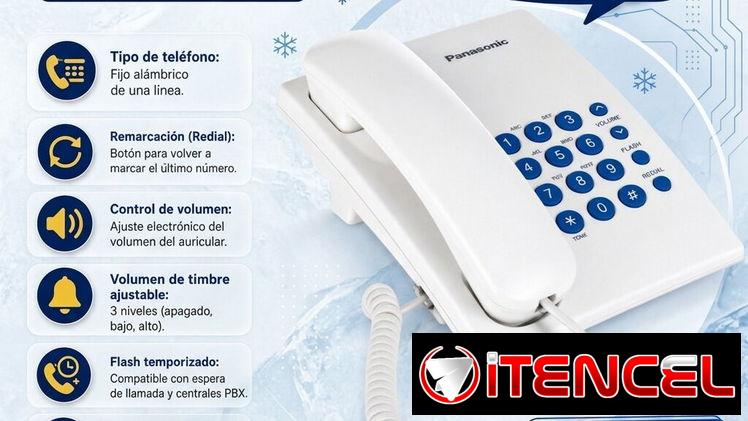 💯 PANASONIC 💯 TELEFONO FIJO MARCA PANASONIC. MENSAJERÍA CON FACTURA Y GARANTÍA. 📲 54833699