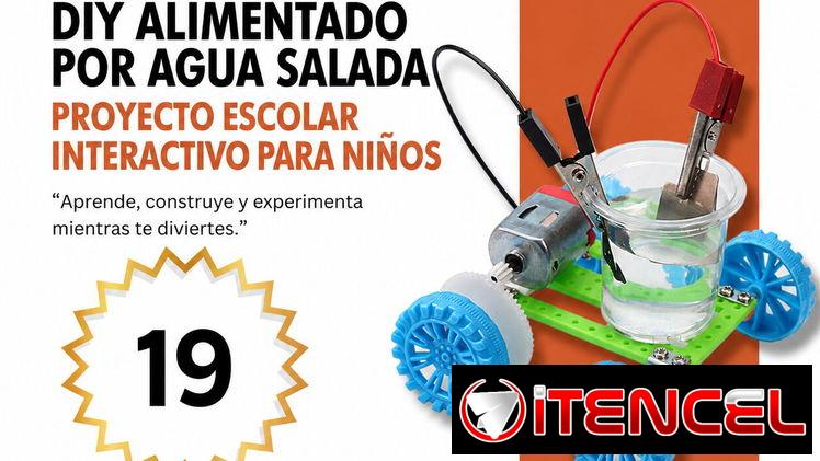 Coche de Ciencia DIY Alimentado por Agua Salada – Proyecto Escolar Interactivo para Niños | videojuegoshabana.com