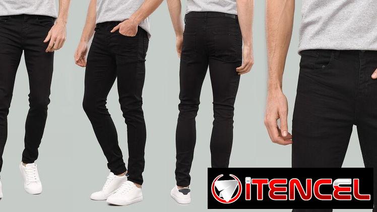 JEANS NEGROS DE HOMBRE