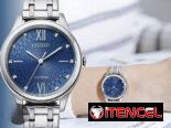 CITIZEN ECODRIVE CORSO (EM0500-57L) DE 32MM PARA MUJER , EN ACERO INOXIDABLE Y ESFERA AZUL , NUEVO A ESTRENAR  58049738