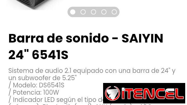 Barra de sonido – SAIYIN 24″ 6541S. Modelo: DS6541S