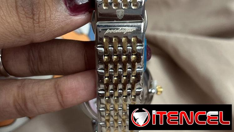 Reloj de hombre de acero inoxidable poedagar