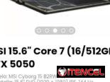 MSI 15.6″ Core 7 (16/512GB) RTX 5050 Modelo: MSI Cyborg 15 B2RWFKG