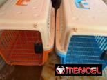 ‼️🐈🐶Huacal rígido (transportín)para perros pequeños y gatos con medida 60x35x36cm Colores disponibles naranja y azul