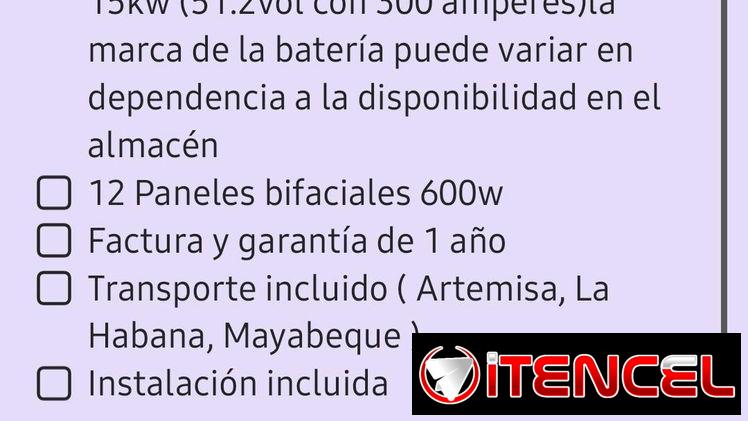 Vendo Kit solares con instalación incluida, d diferentes precios,no t qdes sin el tuyo,tengo mensajería por todo el país