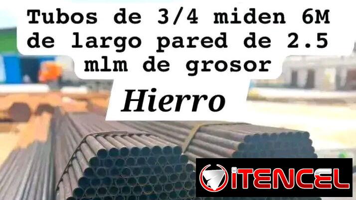 Tubos de Hierro 3/4