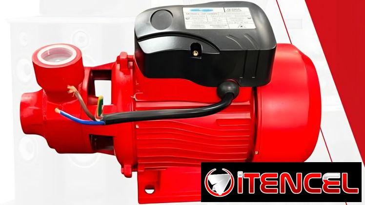 Bomba de agua motor Turbina Altura máxima 50 metros Succión máxima 8 metros Potencia 0.75 kw, 110V Flujo máximo 45 litro