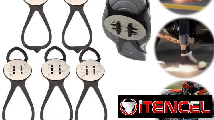 $15 usd nuevos en caja Cubierta para zapatos de ciclismo, juego de pedernal para monopatín, almohadillas de pedernal par