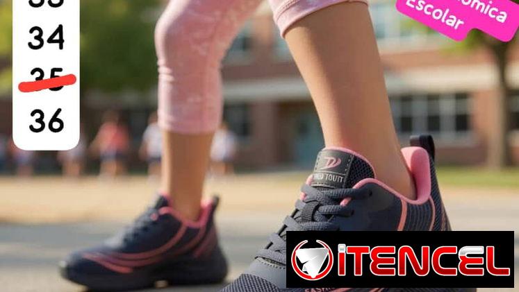 TENIS DE NIÑAS FASHION SPORT DEPORTIVO NEGRO Y ROSA VIEJO  LÍNEA ECONÓMICA ESCOLAR🎀