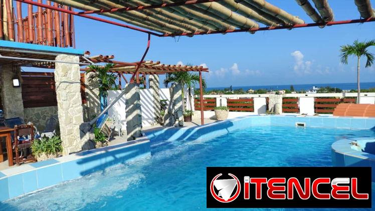 Se renta casa grande y confortable de 5 habitaciones en la playa de guanabo con piscina. 54026428