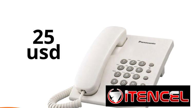 Teléfono Fijo Panasonic KX-TS500LX1W.