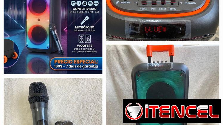 6000w. BOCINA DE FIESTA NDR-1095 8’’ + Micrófono • 6000W P.M.P.O