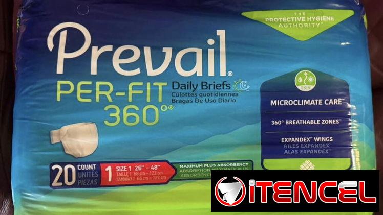 Prevail Per-Fit 360° – Ropa Interior para Adulto con Alas Expandex, 20 Unidades