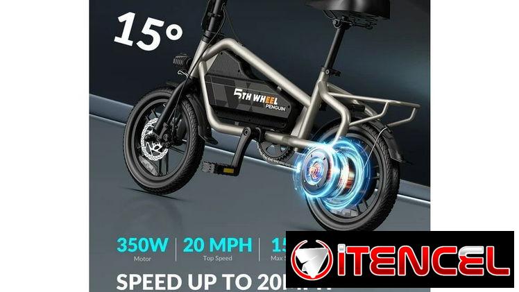 Bicicleta Eléctrica 5TH WHEEL 14″ para Adultos – Motor 650W Pico
