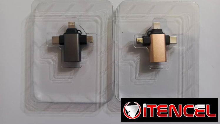 OTG 3 en 1 (iPhone,C,V8)