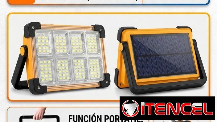 Lámpara recargable de 60W con carga solar