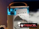 Ventilador-enfriador-humidificador de aire. Incluye el cable y cargador USB