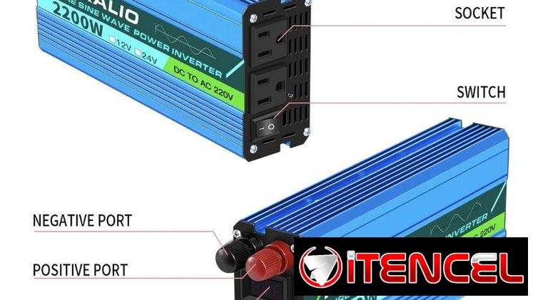 Inversor, Convertidor de 2200w onda pura. Nuevo