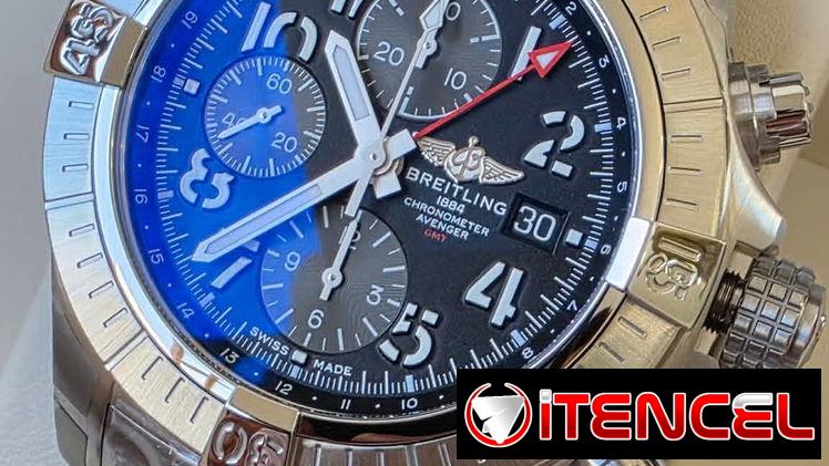 breitling avenger chronograph gmt automático swiss made