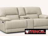 Sofá reclinable de 2 plasa con portabaso