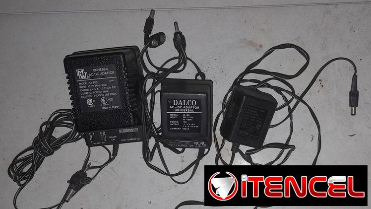 Vendo adaptadores AC/DC  (eliminadores de baterías) a 110 volts de 800, 500 y 300 mA cada uno con voltajes ajustables