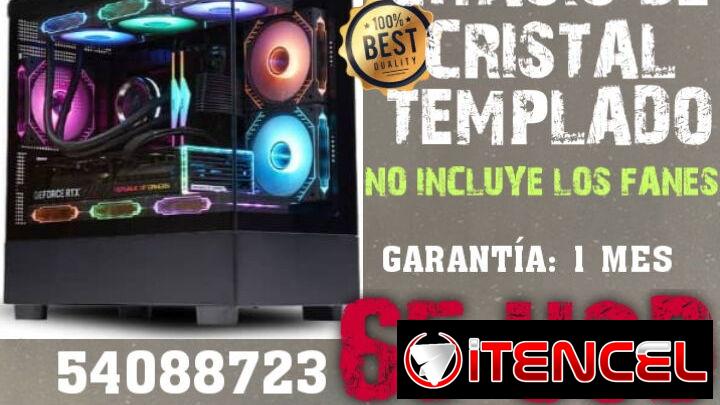 Chasis de cristal templado (sin fanes)