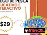 Juego de pesca eléctrico con música giratoria para niños y niñas