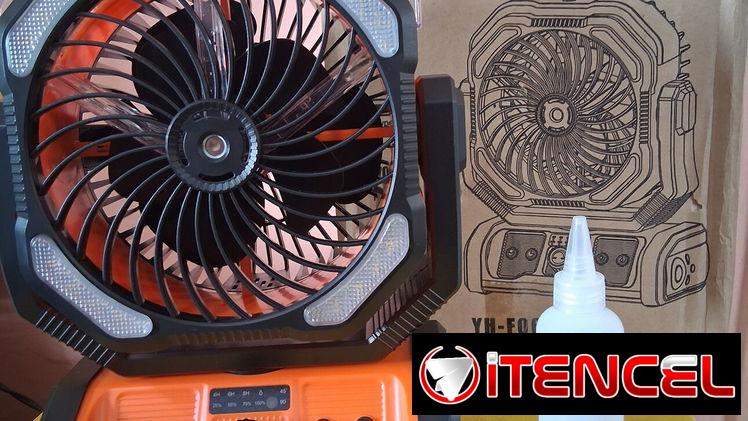 Ventilador recargable F6 con humificador