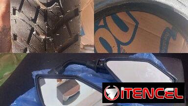 Goma y espejos de moto electrica