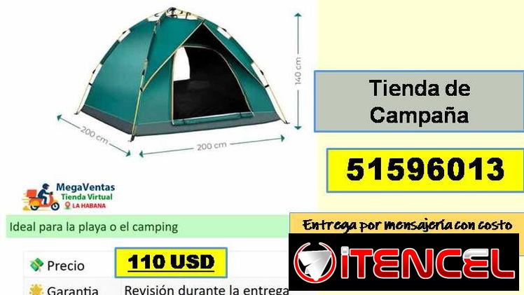 MV-522-TIENDA DE CAMPAÑA…..110 USD….51596013..MENSAJERIA COSTO ADICIONAL