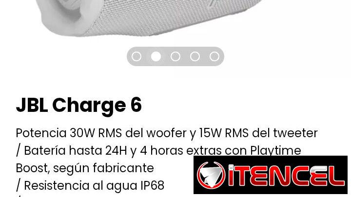 JBL Charge 6. Nuevo