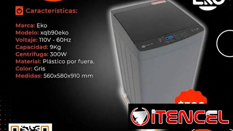 📣 280 📣 LAVADORA AUTOMÁTICA EKO 9KG. FACTURA Y GARANTÍA. TLF 54833699
